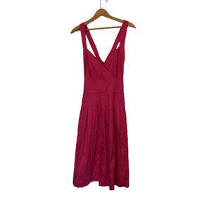 CALVIN Klein Pink A-line strappy dress pockets 4